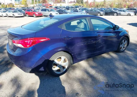 2013 Hyundai Elantra Gls из США, поврежденный, VIN 5NPDH4AE6DH450756